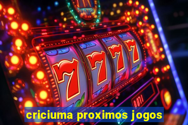 criciuma proximos jogos